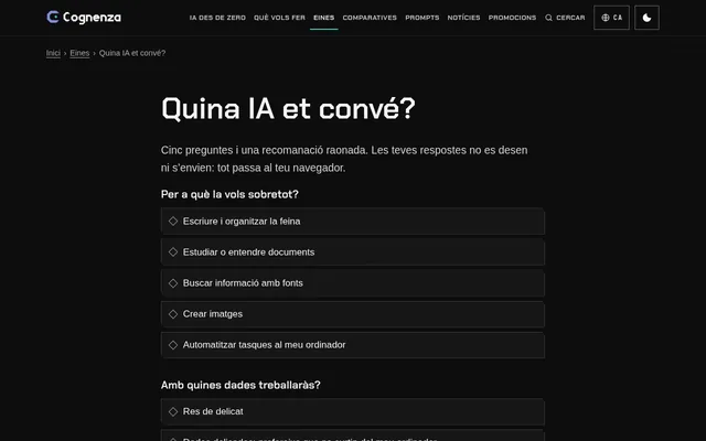 Quina IA et convé?