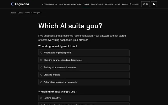 Which AI suits you?