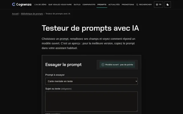 Testeur de prompts