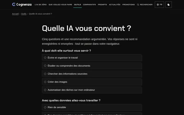 Quelle IA vous convient ?